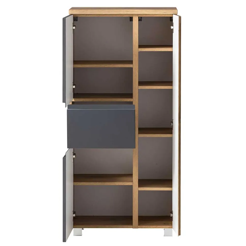 Outlet Midischrank mit Schublade Fregato Bad Hochschränke