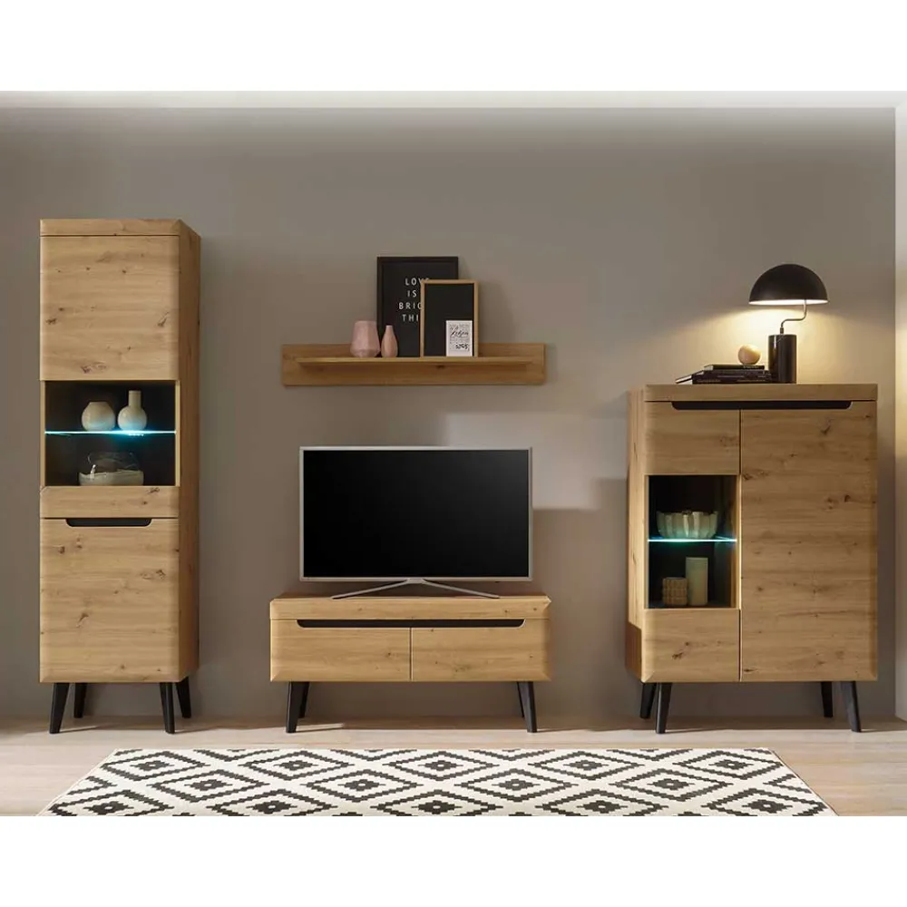 New Moderne Anbauwand Tomya Wohnwand 250 Cm