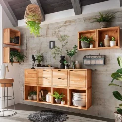 Best Moderne Modul Wohnwand Sanuel Moderne Wohnwände|Massivholz Wohnwände