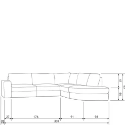 Moderne Polsterecke Karyon*Pharao24