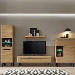 Discount Moderne TV Wohnwand Tomya Wohnwand 300 Cm