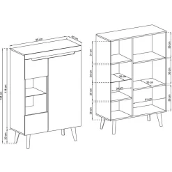 Discount Moderne TV Wohnwand Tomya Wohnwand 300 Cm