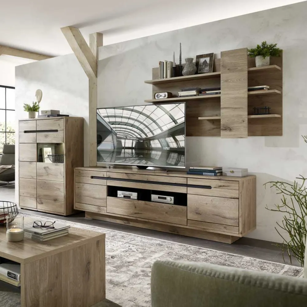 Moderne Wohnwand Griffin Wohnwand 300 Cm|Moderne Wohnwände