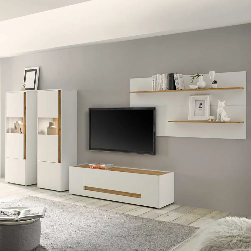 Outlet Moderne Wohnwand Rascian Moderne Wohnwände|Wohnwand 250 Cm