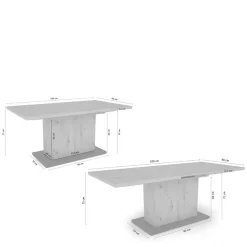 Moderner Ausziehtisch Bagherio*Pharao24