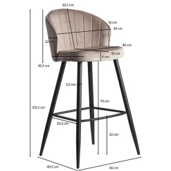 Online Moderner Barstuhl Kildare Barmöbel|Barhocker