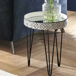 New Moderner Beistelltisch Baryma Glastische