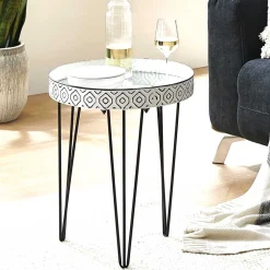 New Moderner Beistelltisch Baryma Glastische