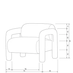 Clearance Moderner Design Sessel Buryas Wohnzimmer Sessel