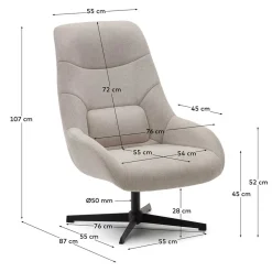 Moderner Drehsessel Ainbola*Pharao24 Outlet