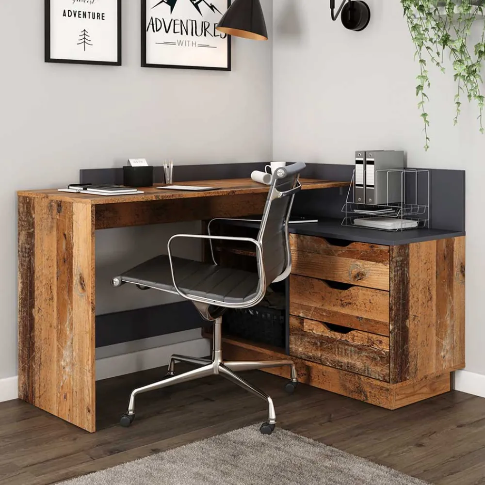 Moderner Eckschreibtisch Clorina*Pharao24 Best