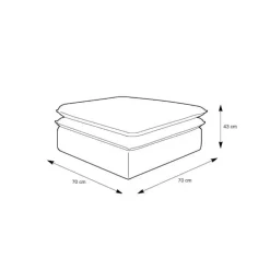 Moderner Polsterhocker Eltusa*Pharao24 Best