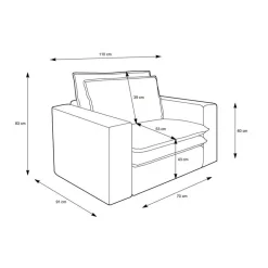 Sale Moderner Sessel mit Hocker Eltusa Relaxsessel