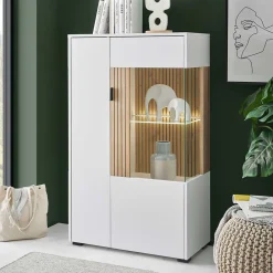 Moderner Wohnzimmervitrinenschrank Saladd*Pharao24 Hot