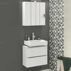 Clearance Modernes Badezimmerset Folcora Badmöbel Sets