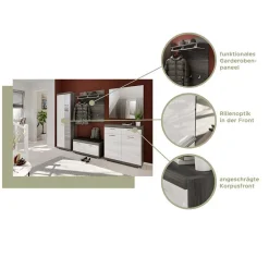 Clearance Modernes Garderoben Set Hayoran Garderobensets