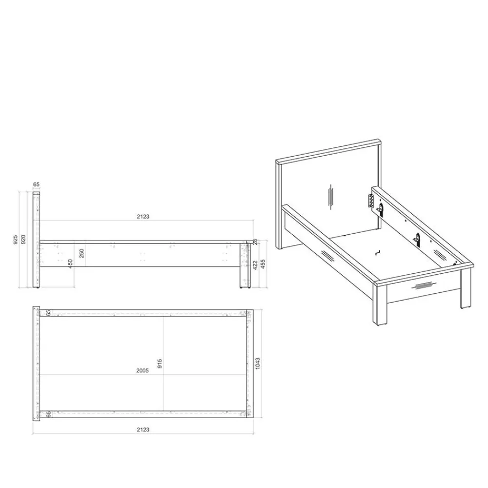 Modernes Landhausbett Dionada*Pharao24 Discount