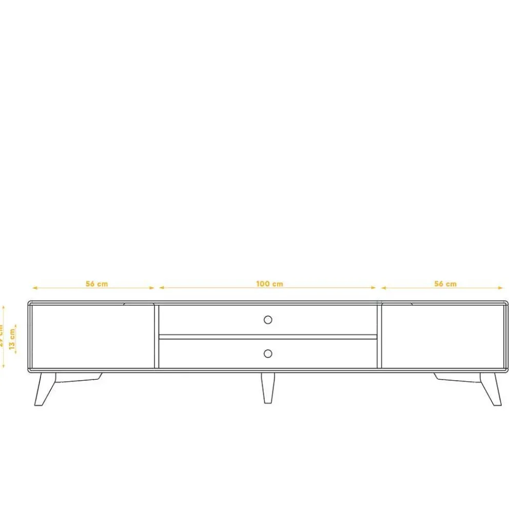 Outlet Modernes TV Board Triancova Fernsehkommoden