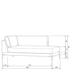 Modul Sofa Chaiselongue Kahilke*Pharao24 Discount
