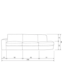 Modulcouch in Graugrün Karyon*Pharao24 Outlet