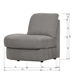 Online Modulsofa Abschluss Element links Fredoco Modulsofas|Einzelsofa