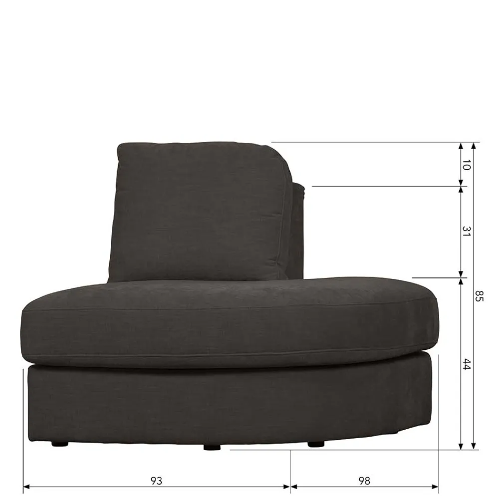 Online Modulsofa Abschluss Element rechts Trois Modulsofas|Einzelsofa