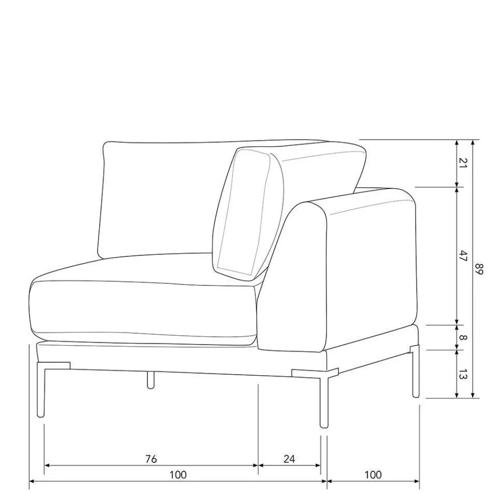 Modulsofa Beige Stoff Imdyano*Pharao24
