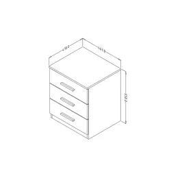Outlet Nachttischkommode Jannik Nachtkommoden|Nachttisch