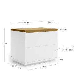 Nachttischschrank Esdavon*Pharao24