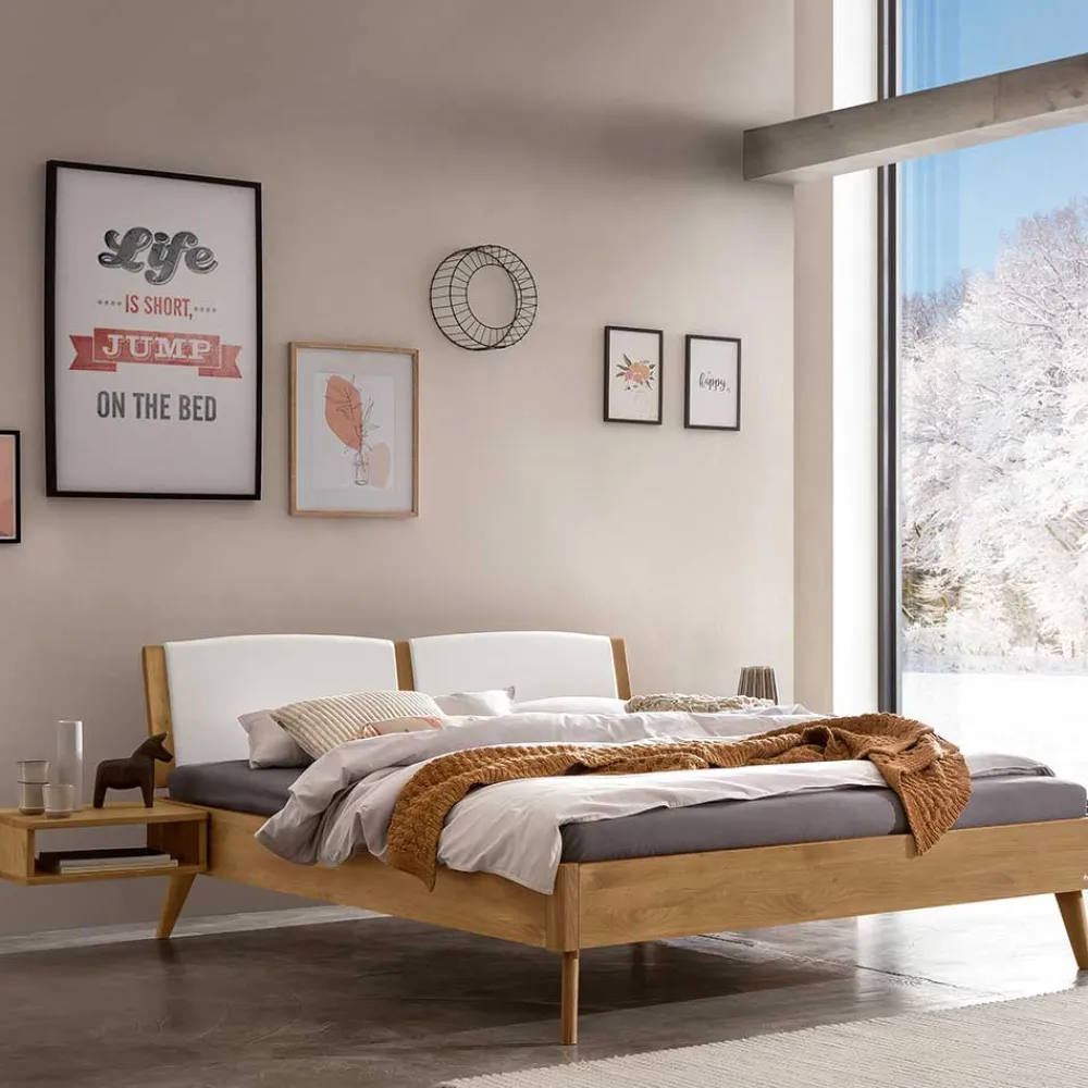 Clearance Niedriges Bettgestell Bahama Doppelbetten|Massivholzbetten