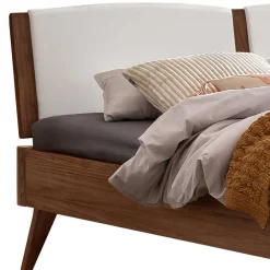 Outlet Nussbaum Doppelbett Stephanie Massivholzbetten