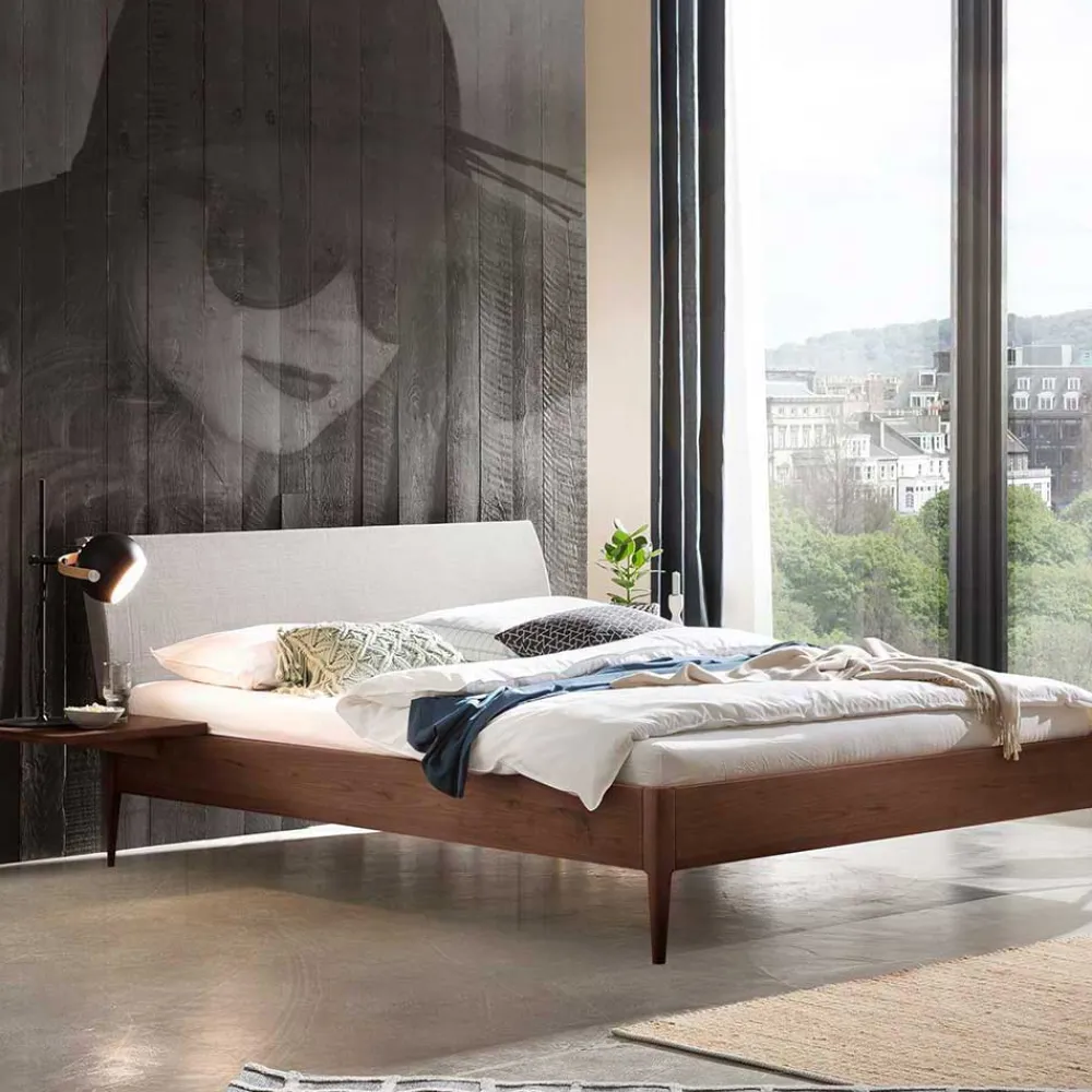 Nussbaum massiv Bett Flawia*Pharao24 Sale