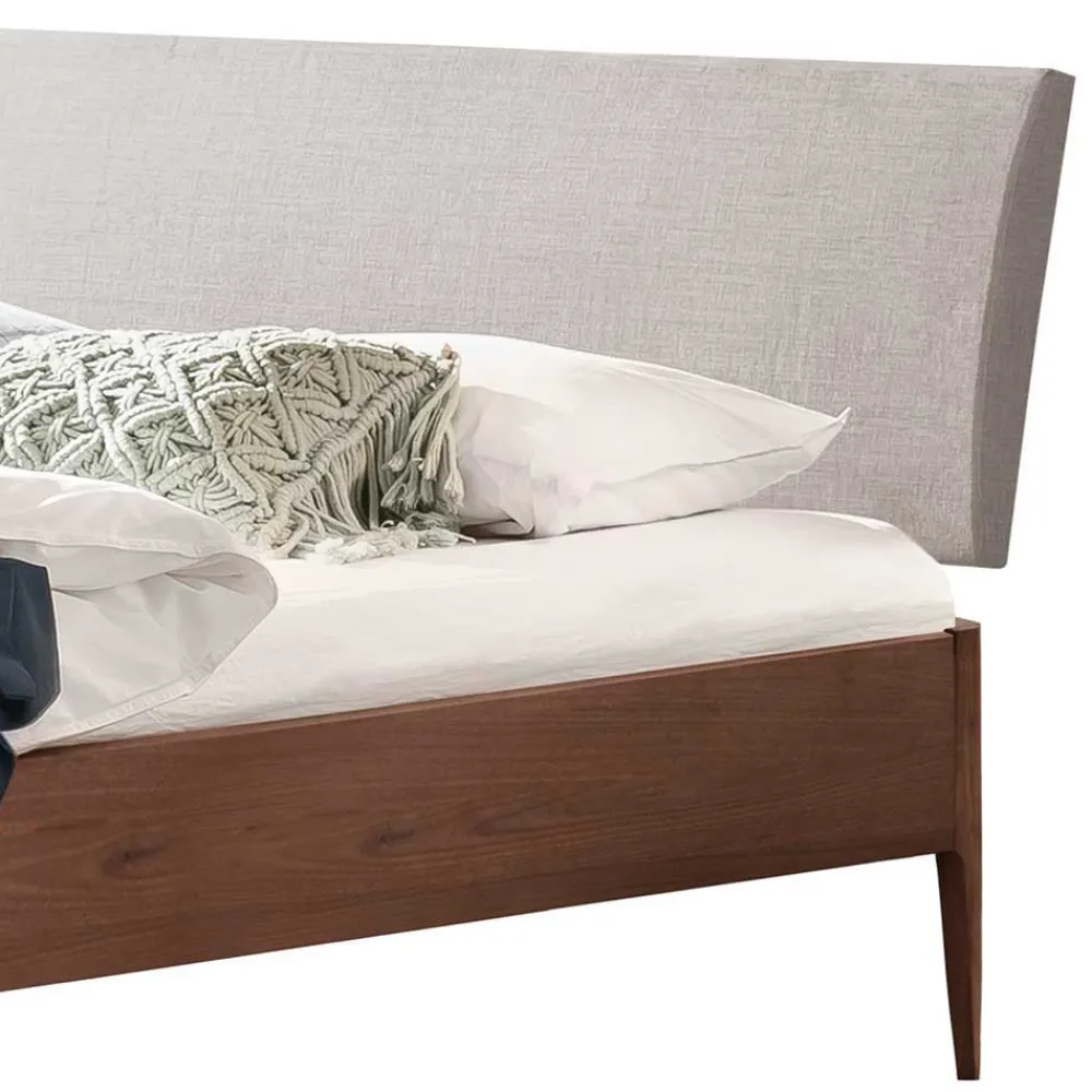 Nussbaum massiv Bett Flawia*Pharao24 Sale