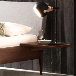 Nussbaum massiv Bett Flawia*Pharao24 Sale