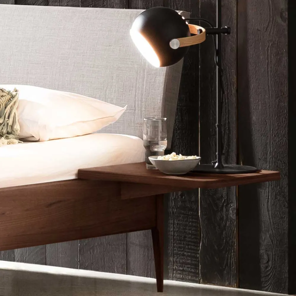 Nussbaum massiv Bett Flawia*Pharao24 Sale