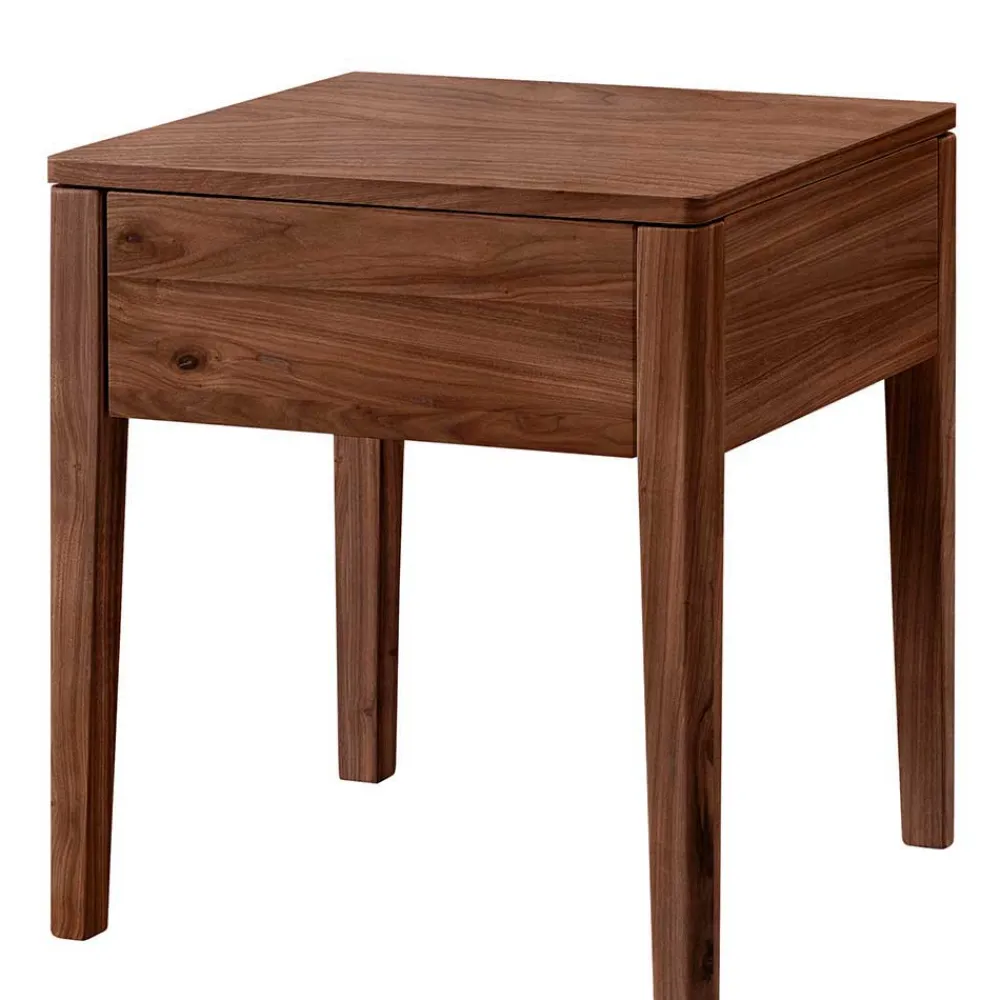 Nussbaum massiv Doppelbett Basilica Massivholzbetten