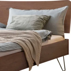 Nussbaum Massivholz Bett Stufanias*Pharao24 Discount