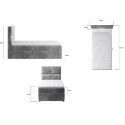 Discount Polster Bett Homlet Funktionsbetten|Schubkastenbetten