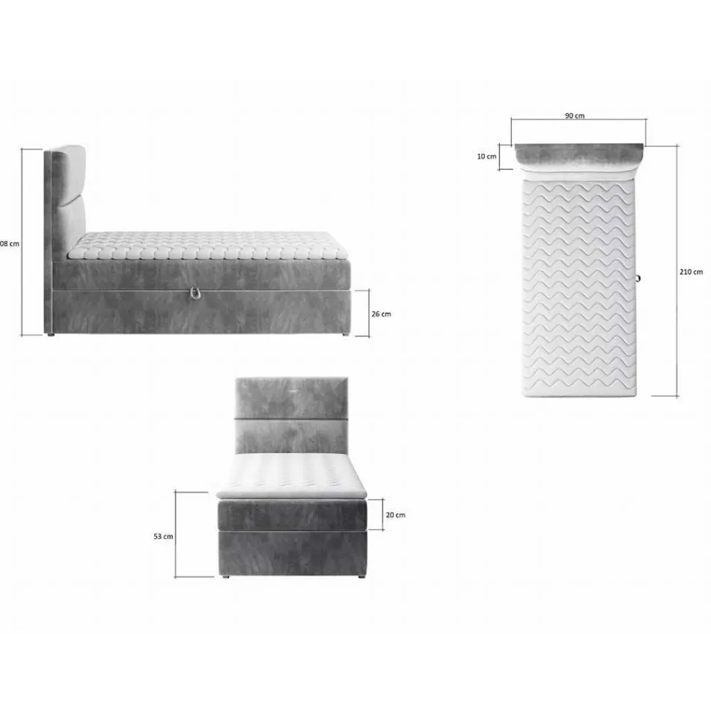 Discount Polster Bett Homlet Funktionsbetten|Schubkastenbetten