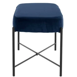 Discount Polsterbank Samt Blau Veromica Küchenbank|Sitzbänke