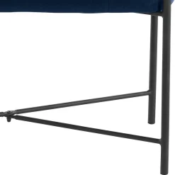 Discount Polsterbank Samt Blau Veromica Küchenbank|Sitzbänke