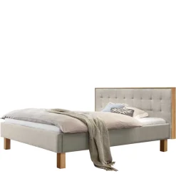 Sale Polsterbett in Beige Petrolina Polsterbetten