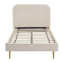 Polsterbettgestell Samt Joosu Einzelbetten|Polsterbetten