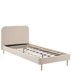 Polsterbettgestell Samt Joosu Einzelbetten|Polsterbetten