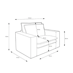 Clearance Polstersessel Anthrazit Cord Eltusa Polstermöbel|Wohnzimmer Sessel