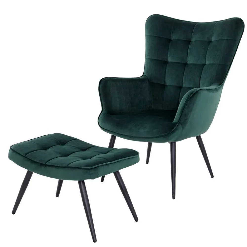 Polstersessel mit Hocker Cadylica*Pharao24 Sale