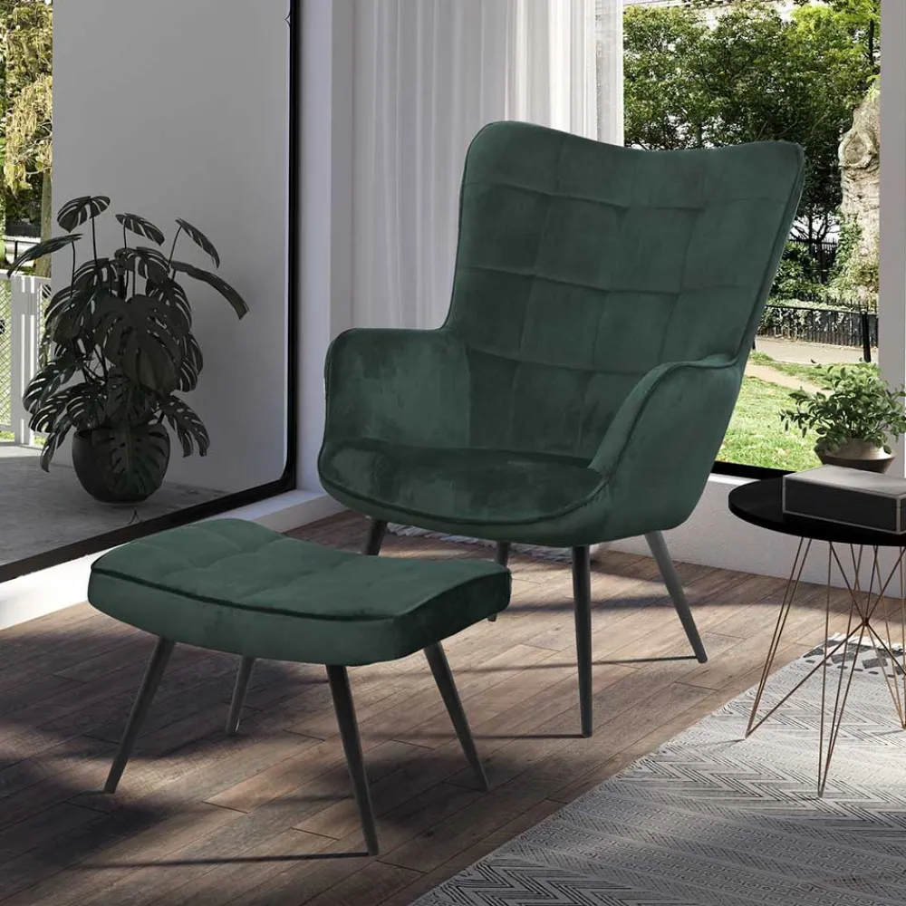 Polstersessel mit Hocker Cadylica*Pharao24 Sale