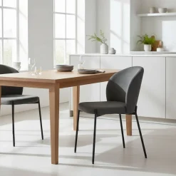 Clearance Polsterstuhl Set Anthrazit Maximo Küchenstühle|Esszimmerstühle