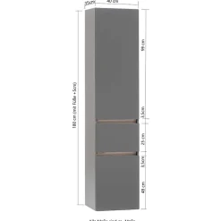 New Premium Badmidischrank Kropenia Bad Hochschränke|Badezimmerschränke