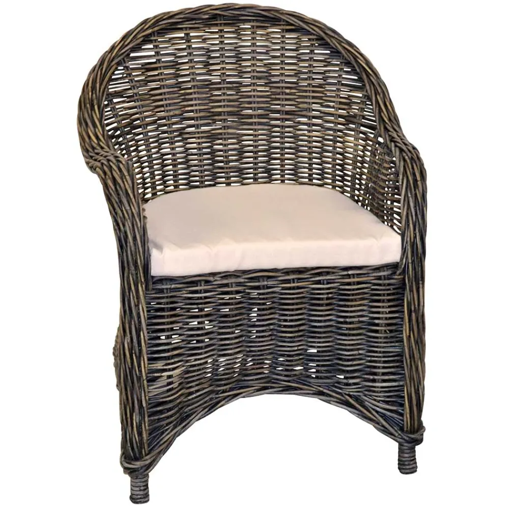 Outlet Rattan Einzelsessel Loris Wohnzimmer Sessel